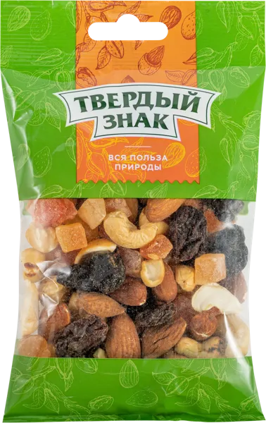 Изображение Коктейль жареный Твердый знак орехи папайя Орехпром м/у, 90 г