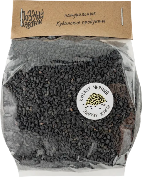 Изображение Семена черный Поздний завтрак кунжут Поздний завтрак лайф п/у, 250 г