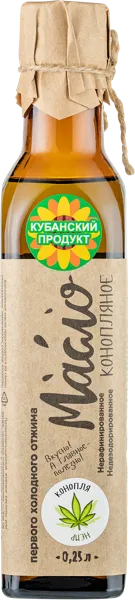 Изображение Масло конопляное Поздний завтрак нераф холодного отжима Поздний завтрак лайф с/б, 250 мл