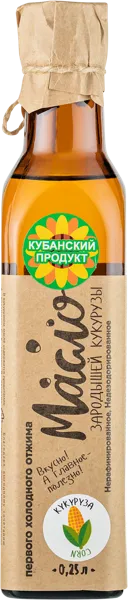 Изображение Масло зародышей кукурузы Поздний завтрак нераф холодного отжима Поздний завтрак лайф с/б, 250 мл