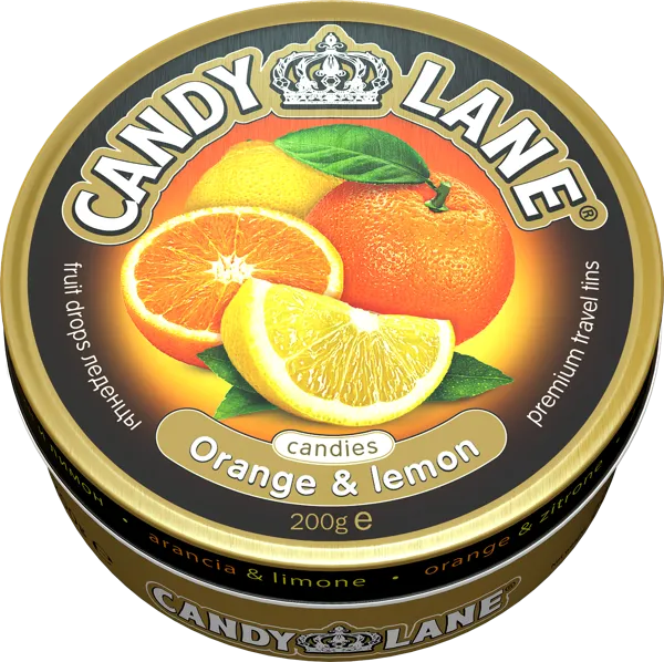 Изображение Карамель Кэнди Лейн апельсин и лимон Сладкая сказка ж/б, 200 г