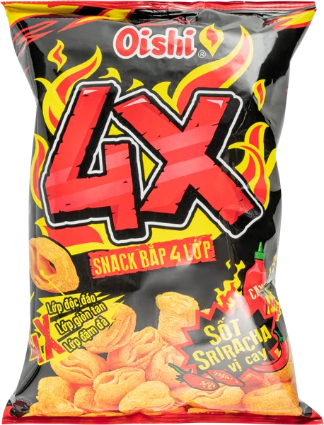 Изображение Чипсы кукурузные Оиси острый соус Шрирача Ливейнвел п/у, 68 г