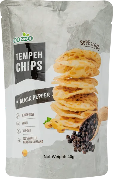 Изображение Чипсы из соевых бобов тапиоки Коцо черный перец Коцо фуд м/у, 40 г