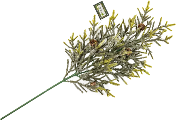 Изображение Ветка 63см декоративная Табрис создавай атмосферу шишки Кристмас Квин , 1 шт