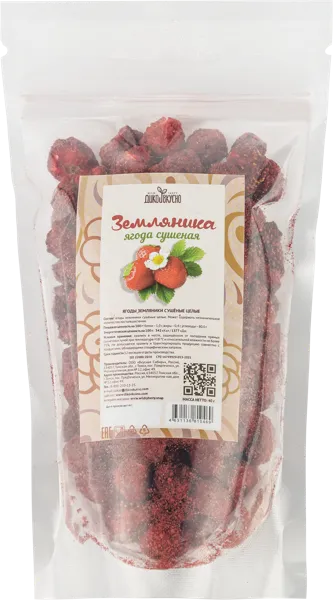 Изображение Земляника сушеная Дико вкусно Вкусная Сибирь м/у, 40 г