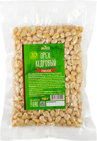 Изображение Орехи Дико вкусно кедровый орех Вкусная Сибирь м/у, 100 г