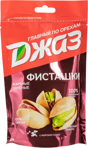 Изображение Орехи жареные соленые Джаз фисташки МОК производство м/у, 130 г
