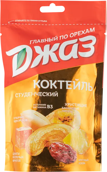 Изображение Коктейль орехи сухофрукты Джаз смесь студенческая МОК производство м/у, 150 г