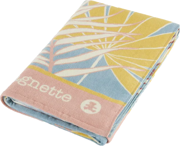 Изображение Полотенце пляжное 90х180см Лулу Кастаньет голубое Лулу Кастаньет кор, 1 шт