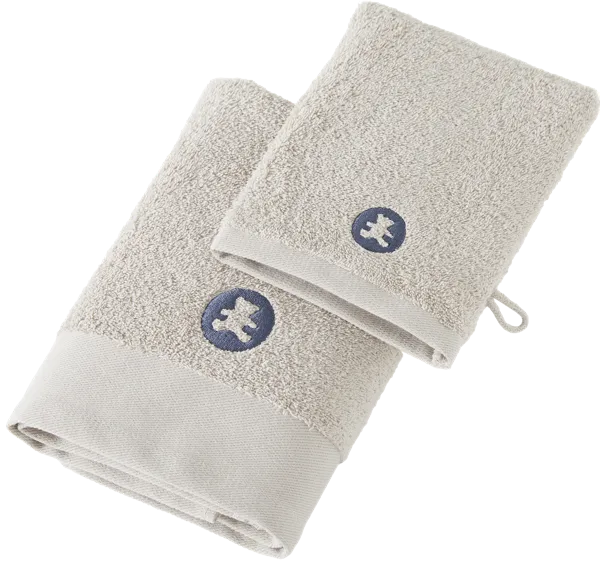 Изображение Набор полотенце и рукавичка Лулу Кастаньет бежевые Лулу Кастаньет кор, 1 шт