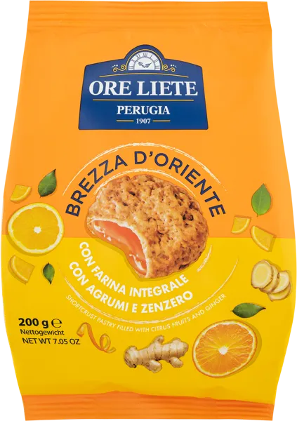 Изображение Печенье с начинкой Оре Лиете из Умбрии с апельсиново-имбирной Тедеско м/у, 200 г