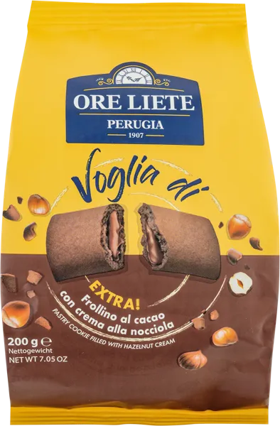 Изображение Печенье с начинкой Оре Лиете из Умбрии с ореховым кремом Тедеско м/у, 200 г