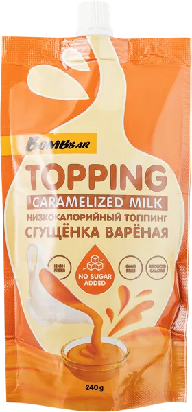 Изображение Соус без сахара Бомббар сгущенка вареная Фитнес Фуд м/у, 240 г