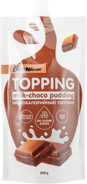 Изображение Соус без сахара Бомббар молочно-шоколадный Фитнес Фуд м/у, 240 г