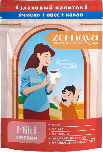 Изображение Напиток злаковый Зернова ячмень овес цикорий МирФудс м/у, 200 г