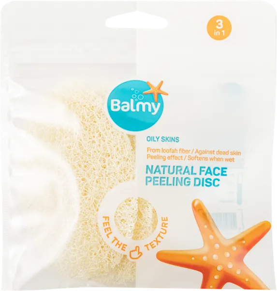 Изображение Мочалка для лица Балми натуральная люффа Балми м/у, 3 шт