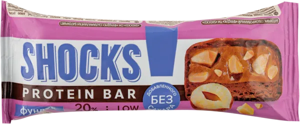 Изображение Батончик протеиновый Фитнес шок фундук Фитнес десерты м/у, 50 г