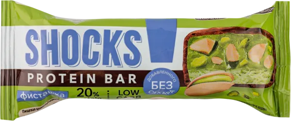 Изображение Батончик протеиновый Фитнес шок фисташка Фитнес десерты м/у, 50 г