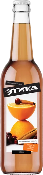 Изображение Напиток газ Этика Апельсин Клюква Корица ВЛ с/б, 0,33 л