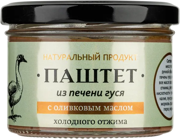 Изображение Паштет из гусиной печени Деликатесофф с оливковым маслом КД с/б, 150 г