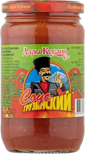 Изображение Соус томатный Дары Кубани грузинский Комбинат Дары Кубани с/б, 350 г