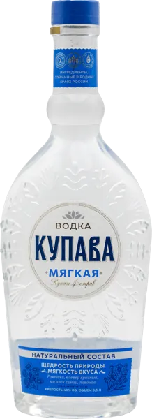 Изображение Водка Спирт Альфа 40% Купава мягкая Татспиртпром с/б, 0,5 л