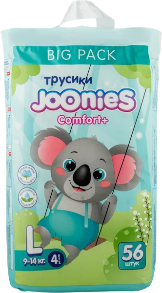 Изображение Трусики L 9-14кг Джунис комфорт + Фуджиан Юфа Ко м/у, 56 шт