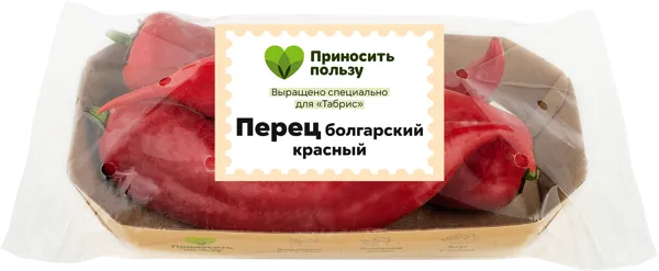 Изображение Овощ красный Ракета Табрис перец болгарский Кубанские поля подложка, 3 шт