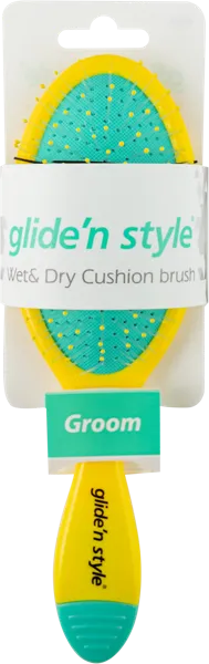 Изображение Расческа для сухих и влажных волос Глиден стайл зеленая Реплин п/у, 1 шт