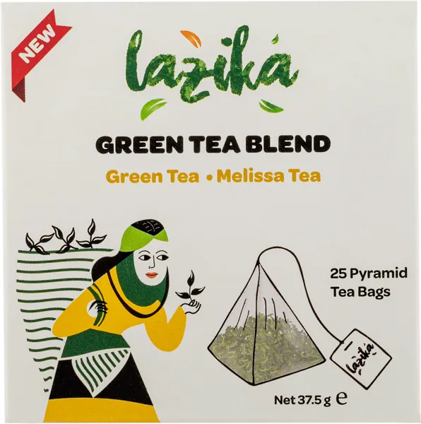 Изображение Чай зеленый в пакетиках Лазика лемонграсс Лазика к/у, 25*1,5 г