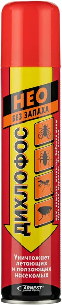 Изображение Аэрозоль от насекомых Дихлофос НЕО универсальный без запаха Арнест ж/б, 190 мл