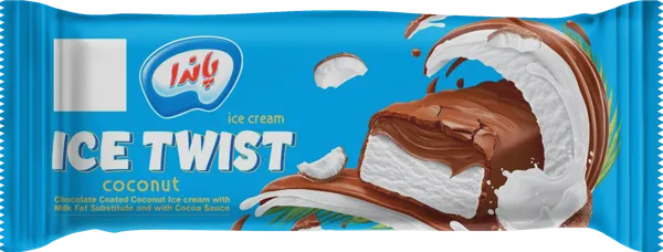 Изображение Мороженое в шоколадной глазури Айс Твист кокосовое Михан Фуд м/у, 60 г