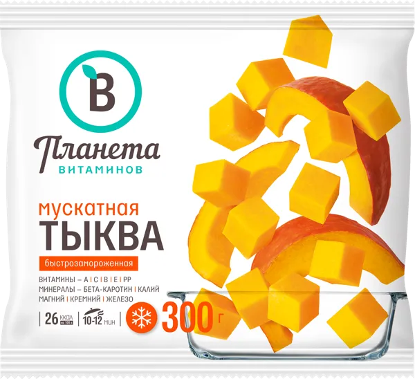 Изображение Овощи замороженные Планета витаминов тыква Агама Роля Гринланд м/у, 300 г