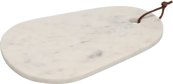 Изображение Доска 30см разделочная Купман мрамор белая овальная Купман Интернэшнл м/у, 1 шт