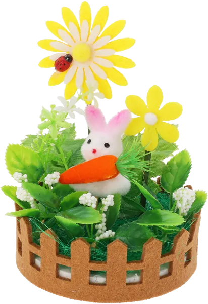 Изображение Фигурка 14см пасхальная Купман кролик в саду Купман Интернэшнл , 1 шт