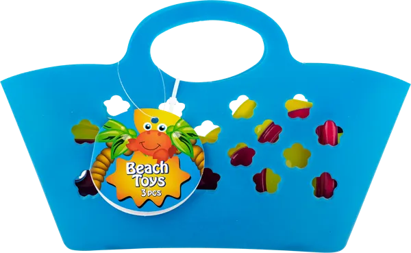 Изображение Набор 3 предмета для песка Купман корзинка лопатка грабли Купман Интернэшнл , 1 шт