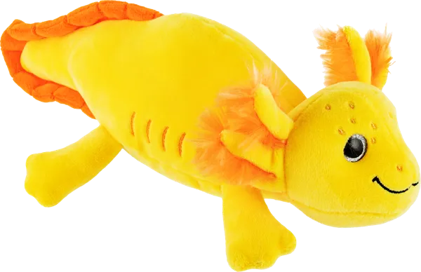 Изображение Мягкая игрушка 20см Оушен аксолотль желтый Оранж Тойс , 1 шт