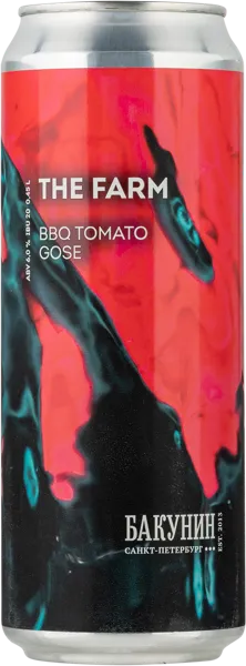 Изображение Пивной напиток светлое Эль 6,0% н/ф Бакунин Зе Фарм Бакунин ж/б, 0,45 л