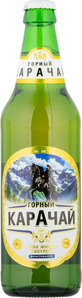 Изображение Пиво светлое Лагер 4,0% Горный карачай живое Крайсберг с/б, 0,5 л