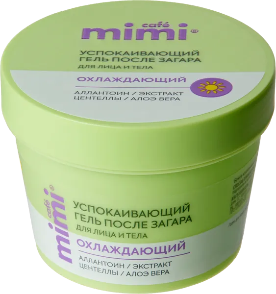 Изображение Гель для тела после загара Кафе мими успокаивающий ДизайнСоап ООО п/у, 100 мл