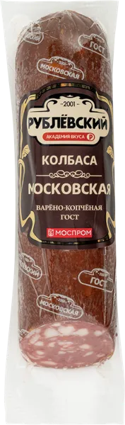 Изображение Колбаса в/к в/с Рублевский московская Рублевский МПЗ в/у, 270 г
