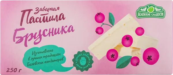 Изображение Пастила заварная Белевские сладости брусника Белевские сладости кор, 250 г