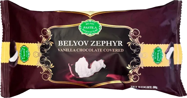 Изображение Зефир в шоколадной глазури Белевская пастила ванильный Белевская пастила м/у, 80 г