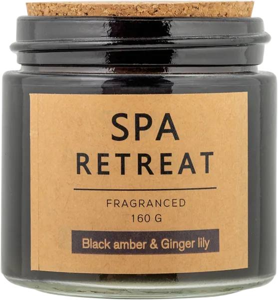 Изображение Свеча 10см в стакане Лефард спа ретрит блэк эмбер Лефард , 1 шт