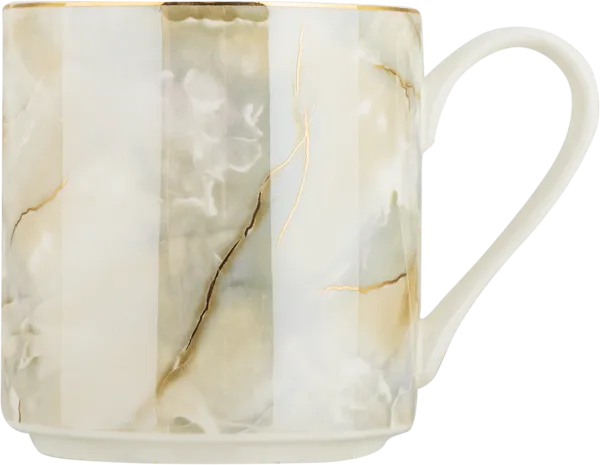 Изображение Кружка 360мл бежевая Лефард топ стайл мрамор Лефард , 1 шт