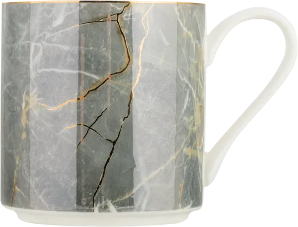 Изображение Кружка 360мл серая Лефард топ стайл мрамор Лефард , 1 шт