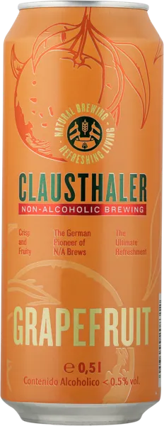 Изображение Пиво 0,49% безалкогольное Клаусталлер грейпфрут Биндинг Брауридж Аг ж/б, 0,5 л