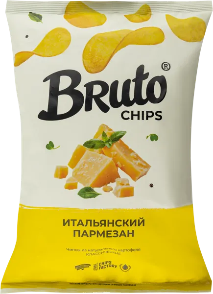 Изображение Чипсы картофельные Бруто итальянcкий пармезан Стамба м/у, 120 г