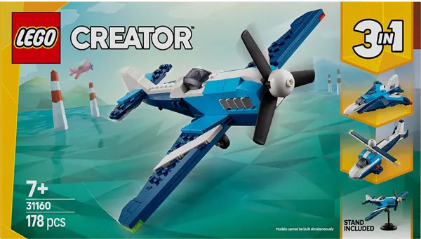 Изображение Конструктор с 7 лет 31160 Лего криэйтор спортивный самолёт 3в1 Лего к/у, 1 шт