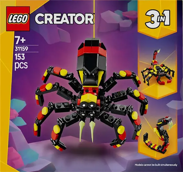 Изображение Конструктор с 7 лет 31159 Лего криэйтор удивительный паук 3в1 Лего к/у, 1 шт